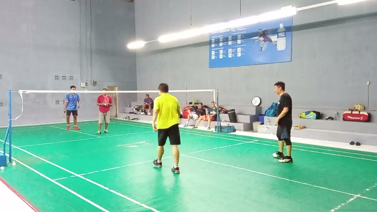 GILAK SPARING BADMINTON PB OSCAR VS PB LASKAR GRENDENG SERU ADU TEKNIK SSKILL TINGGI.