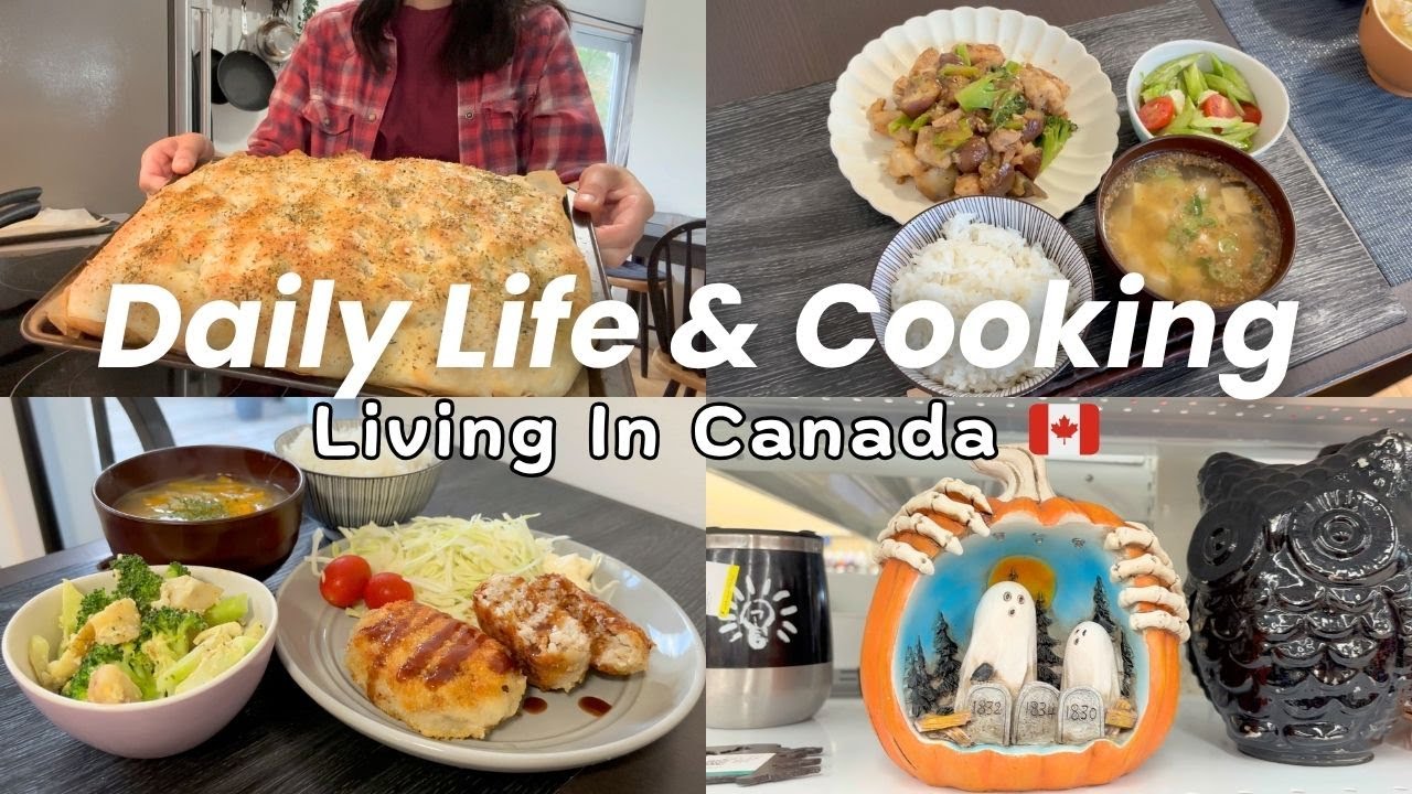 [Vlog] Daily Life in Canada 🇨🇦| Ordinary Days of Japanese Housewife | Thrifting, Lots of Cooking