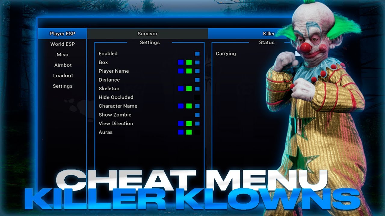 ^[Greated] Killer Klowns Outer Space - TOP Cheat Menu | Best Cheat For KKFOS | Many Functions | FREE