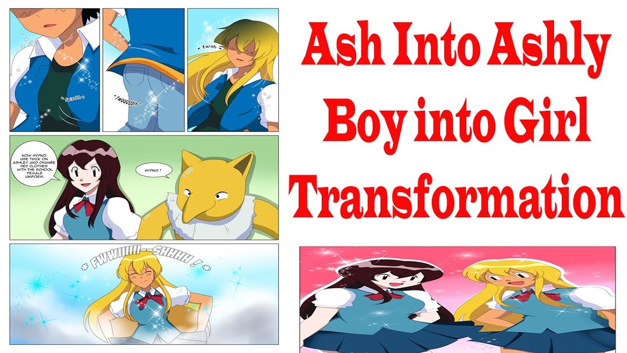 Ash Into Ashly Boy Into Girl Transformation