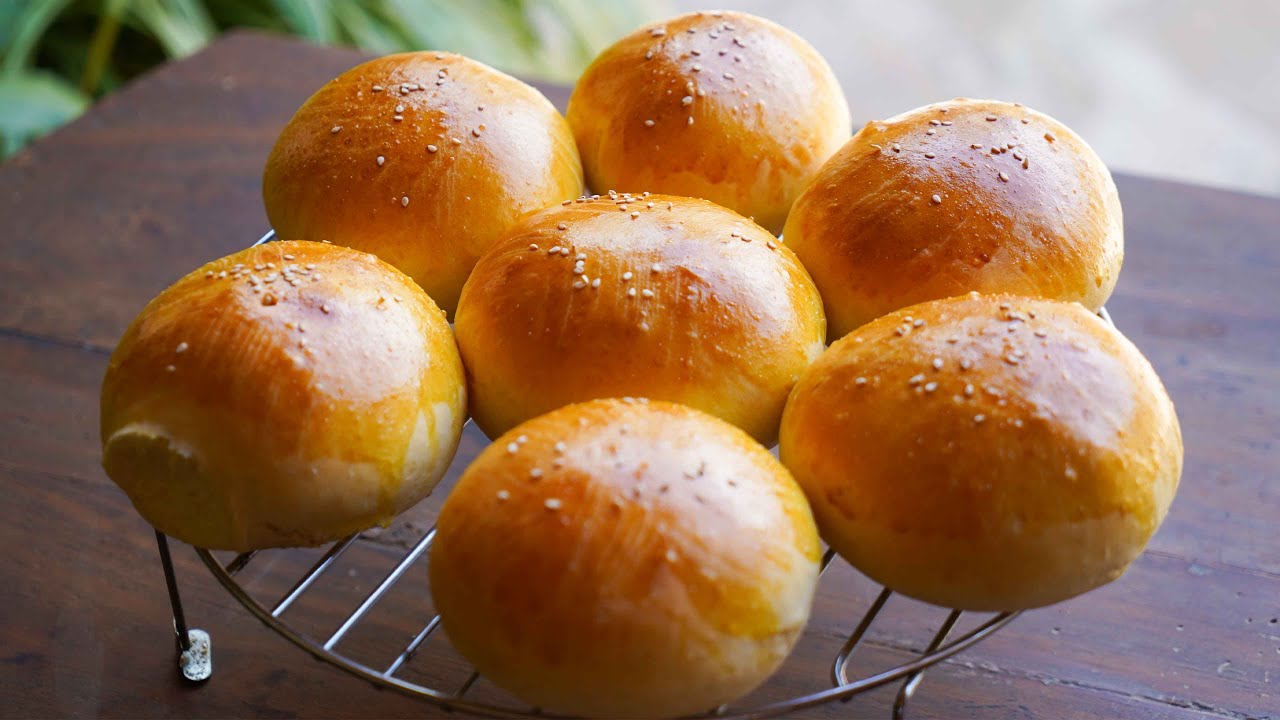 Pan de hamburguesa casero (brioche) receta - Burger buns recipe