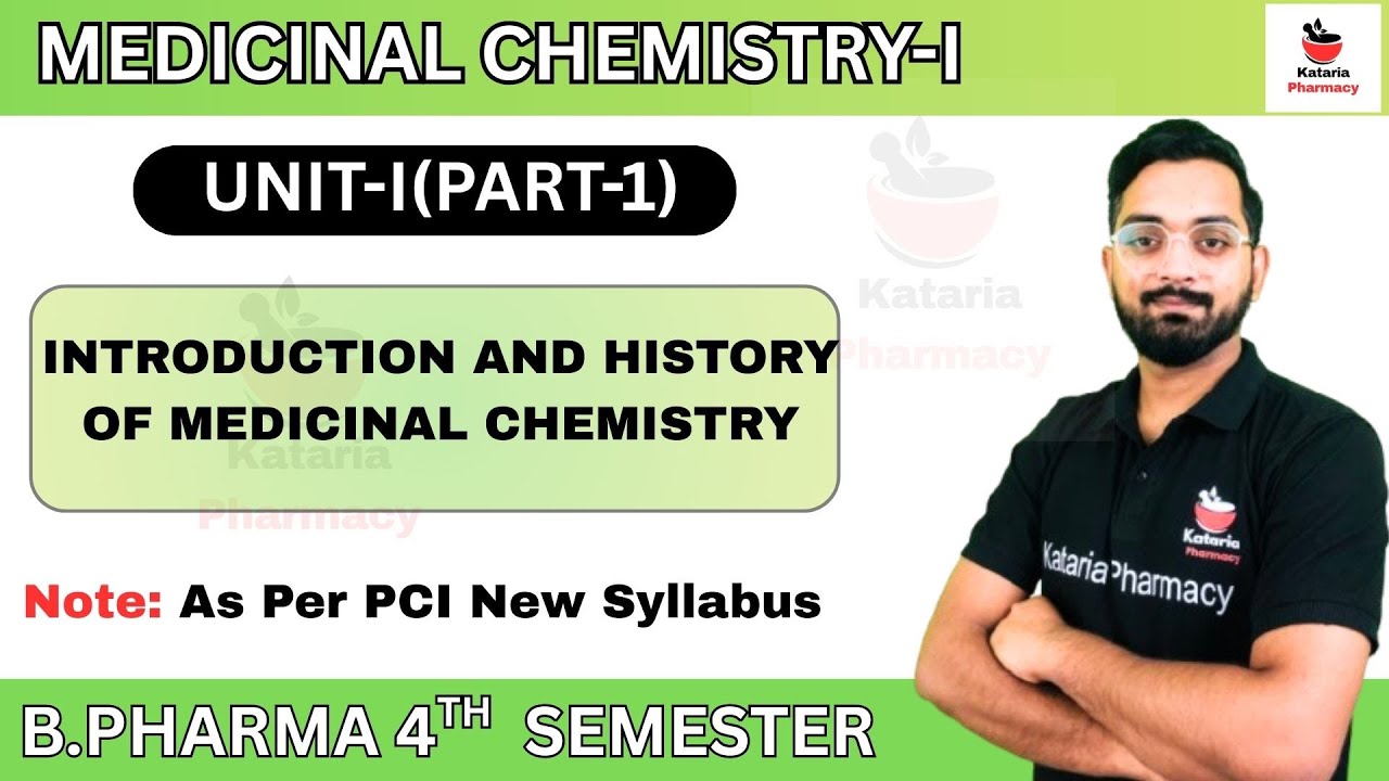 INTRODUCTION || MEDICINAL CHEMISTRY-I | UNIT-I(PART-1) | B.Pharm 4th Semester 