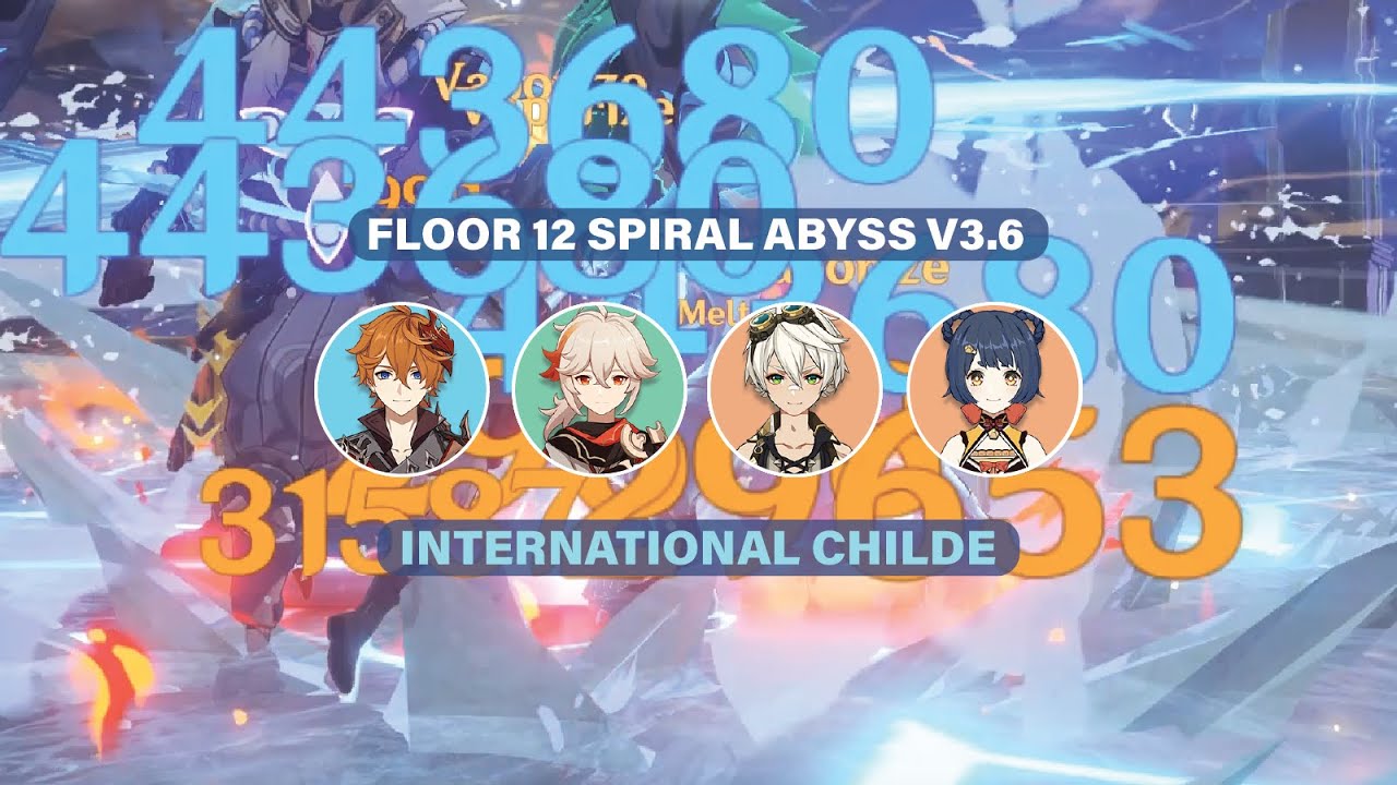 International Childe All Chambers - Floor 12 Spiral Abyss 3.6 (Genshin Impact)
