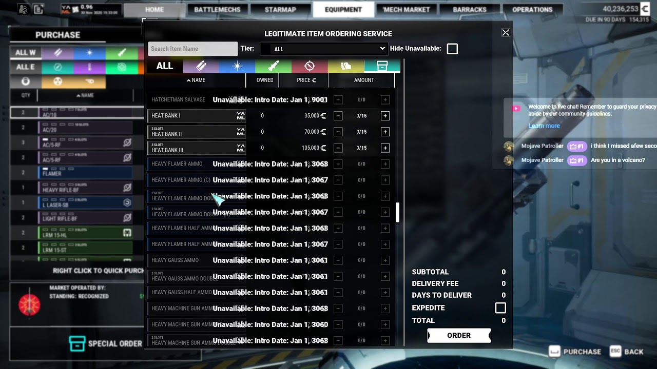 Fresh start, clean slate.  MW5 Mercenaries modded live