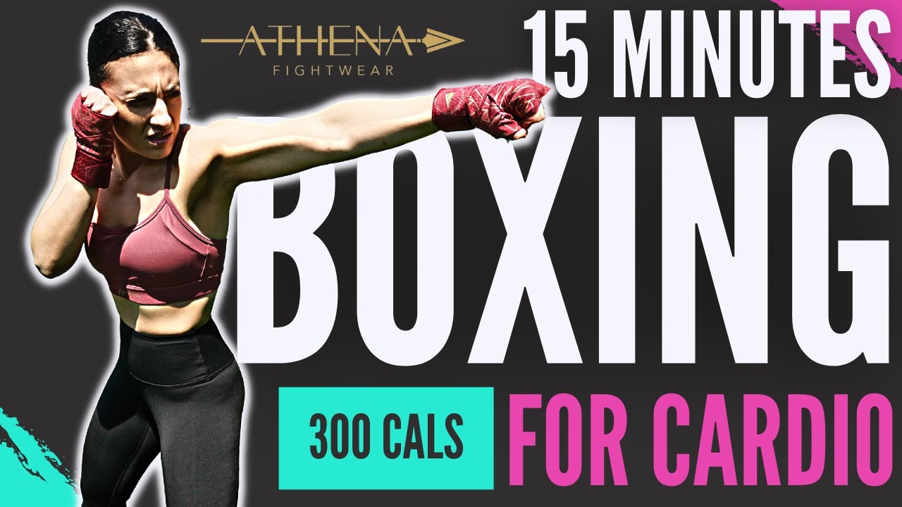 15 Min SHADOW BOXING Workout For SWEATY CARDIO (300 Cal)//SYLVIA NASSER