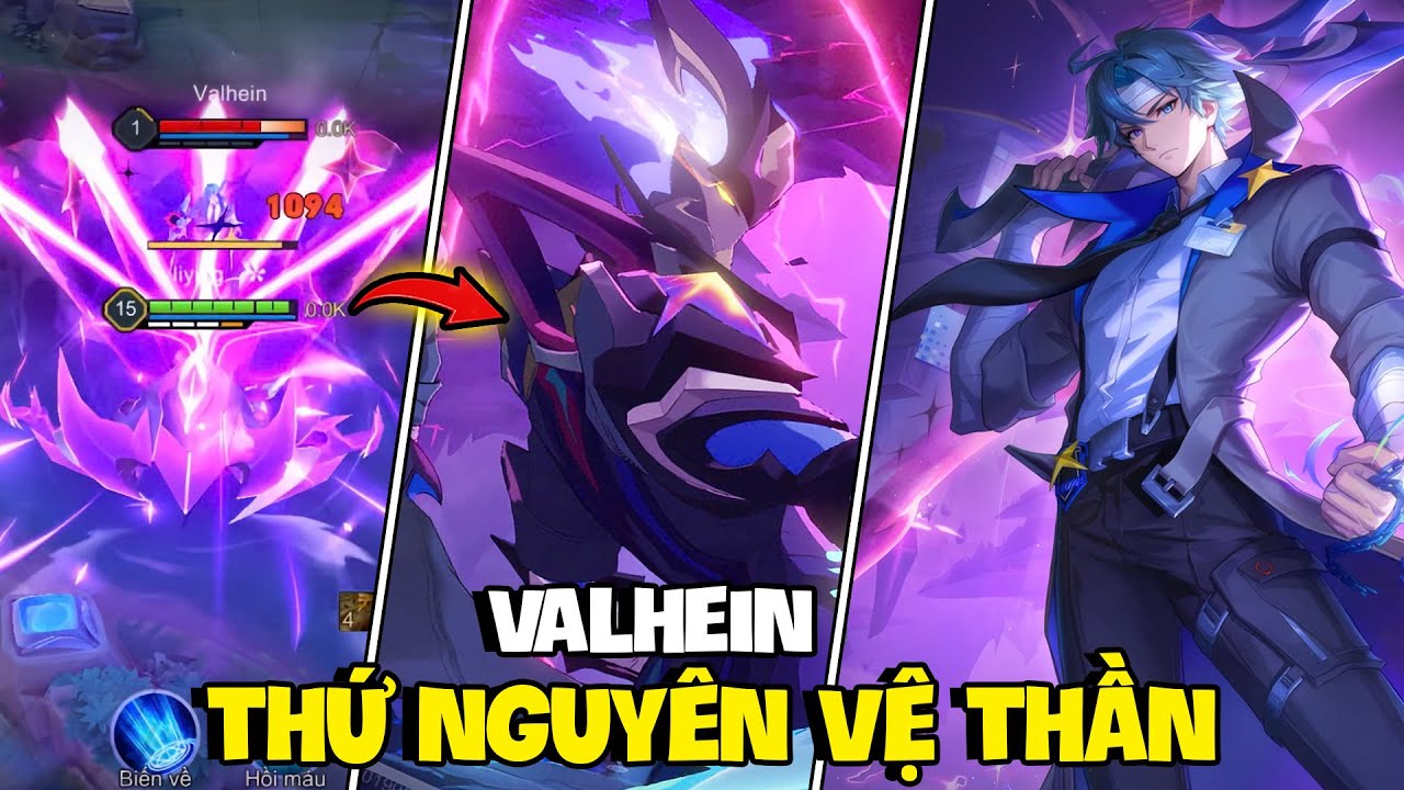 VUX TEST SKIN MỚI VALHEIN THỨ NGUYÊN VỆ THẦN SIX GÁI MẠNH NHẤT LIÊN QUÂN MOBILE