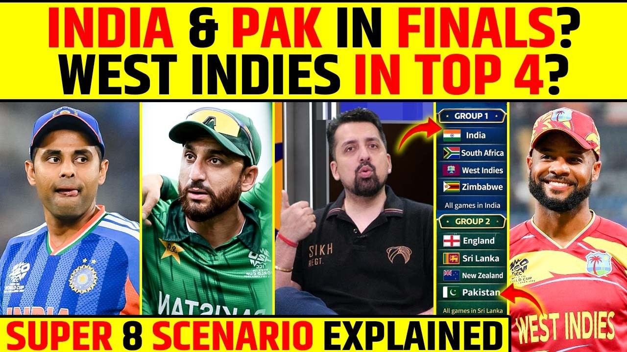 INDIA & PAKISTAN IN FINAL? WEST INDIES IN TOP 4? SUPER 8 SCENARIO EXPLAINED #indvspak #t20worldcup