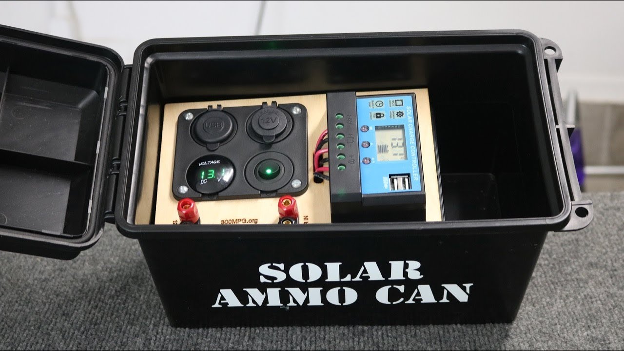 Solar Ammo Can Alternative Wiring and Disconnect Switch