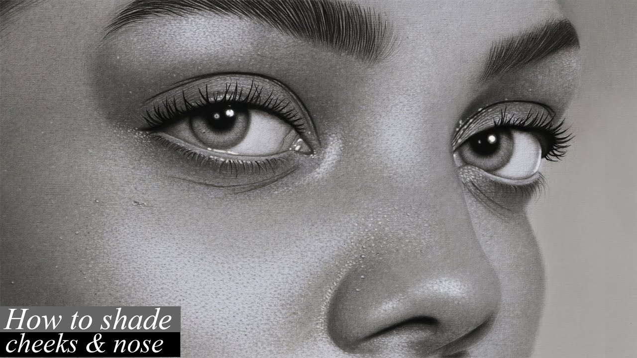 How to draw skin pores