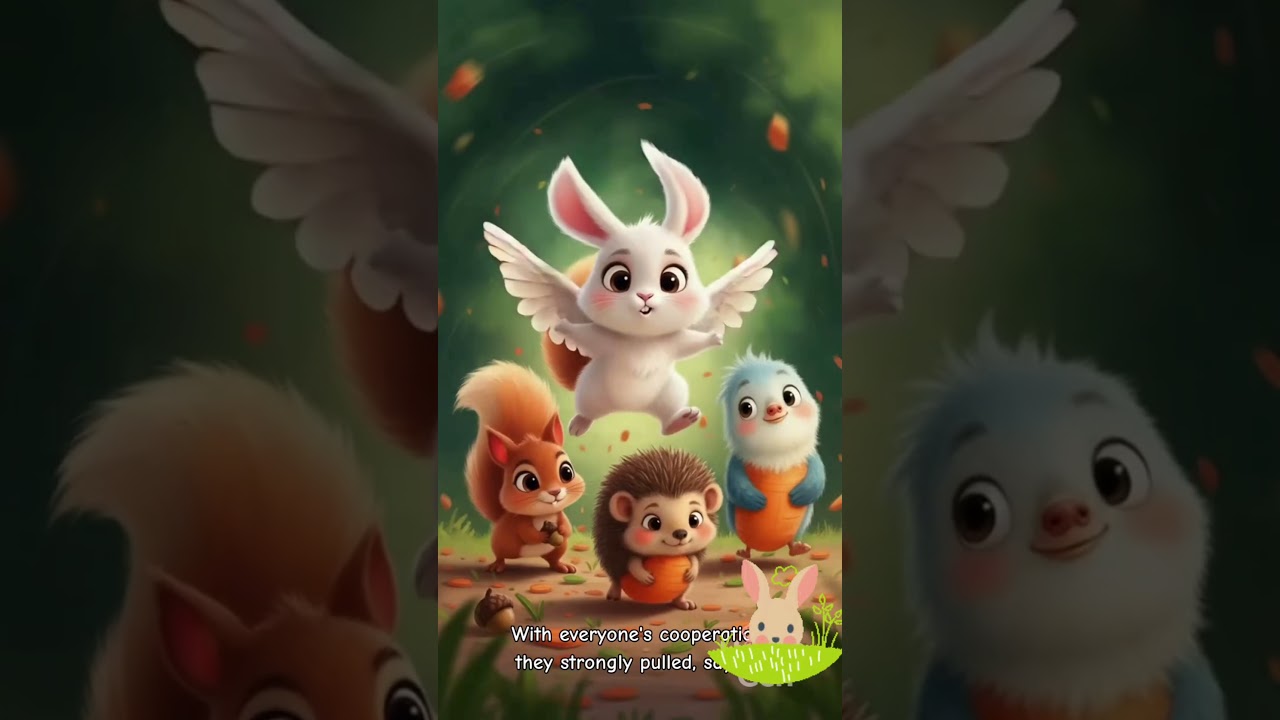 “The Little Rabbit and the Giant Carrot 🥕🐰 | Kids Moral Story”