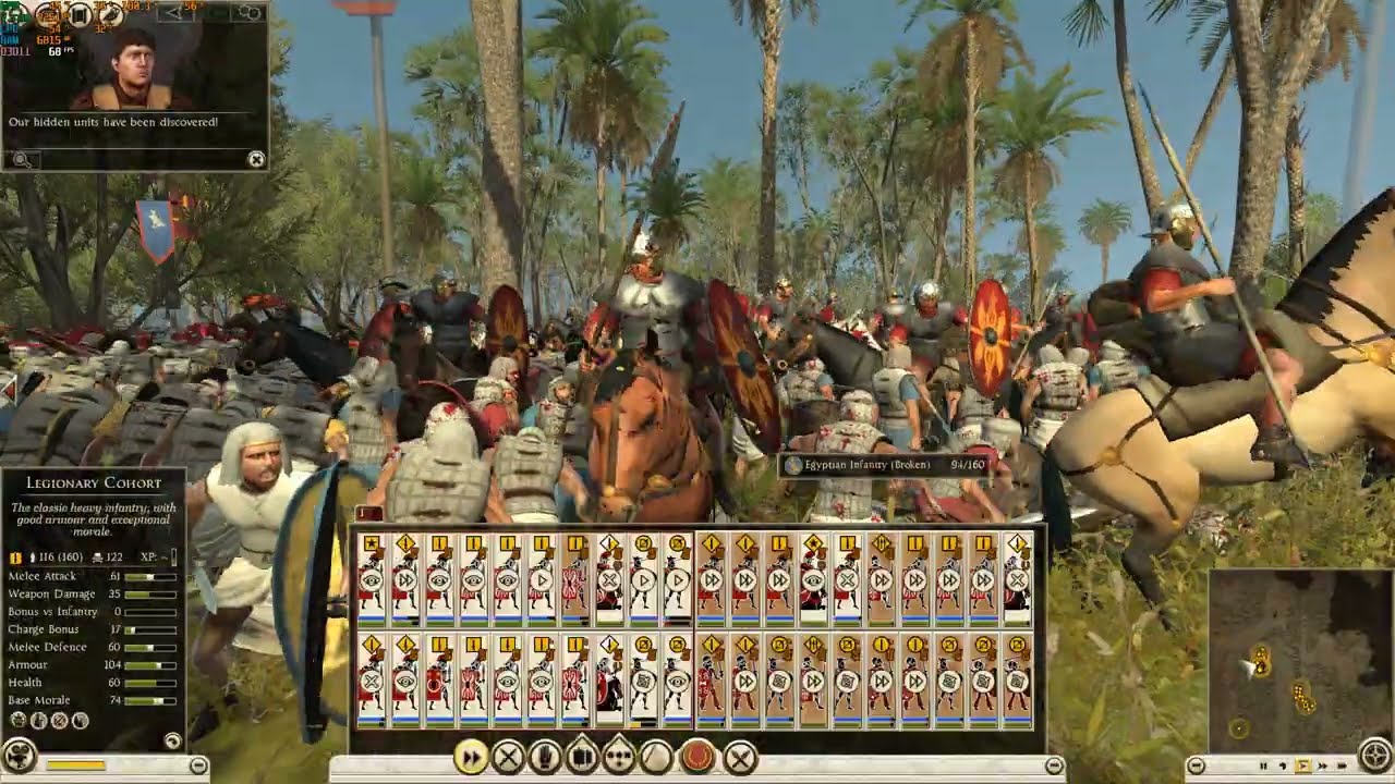 Rome 2 Legio IX Africana Tiberius Nero Battle Against Egypt At River Nile Only 368 loss how ??