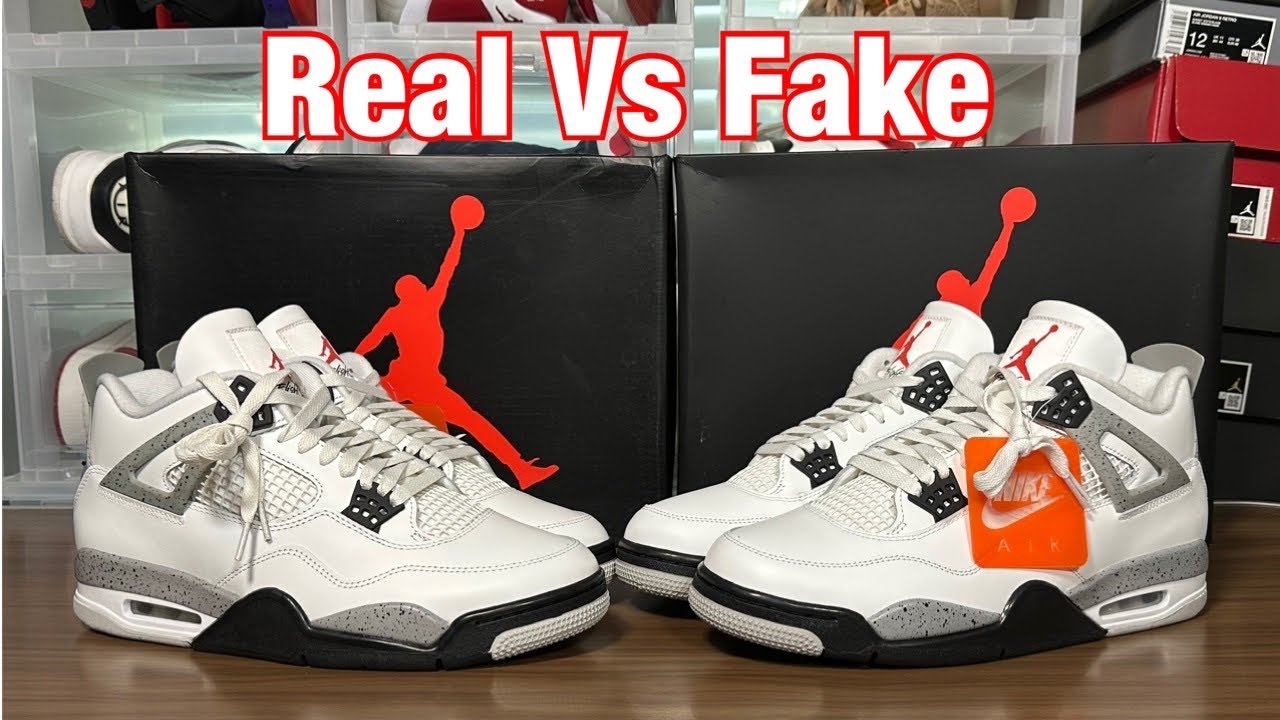 Air Jordan 4 White Cement 2025 Real Vs Fake Review