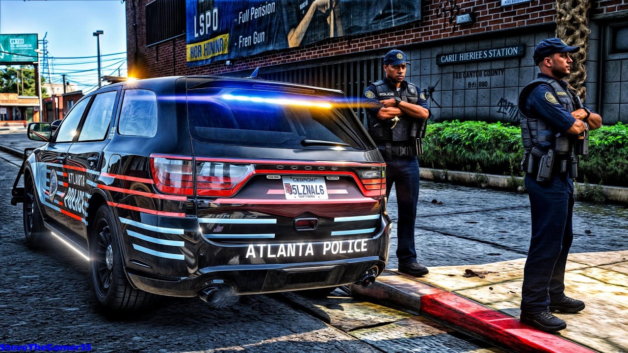 Playing GTA 5 As A POLICE OFFICER City Patrol| ATL|| GTA 5 Lspdfr Mod| 4K