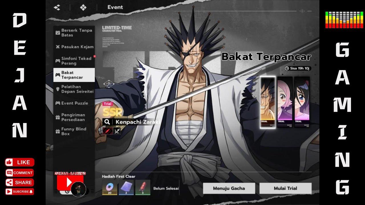 Full Gameplay Karakter Kenpachi, Yachiru, dan Ururu - BLEACH : SOUL RESONANCE