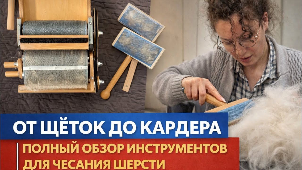 От щёток до кардера | Полный обзор инструментов для чесания шерсти
