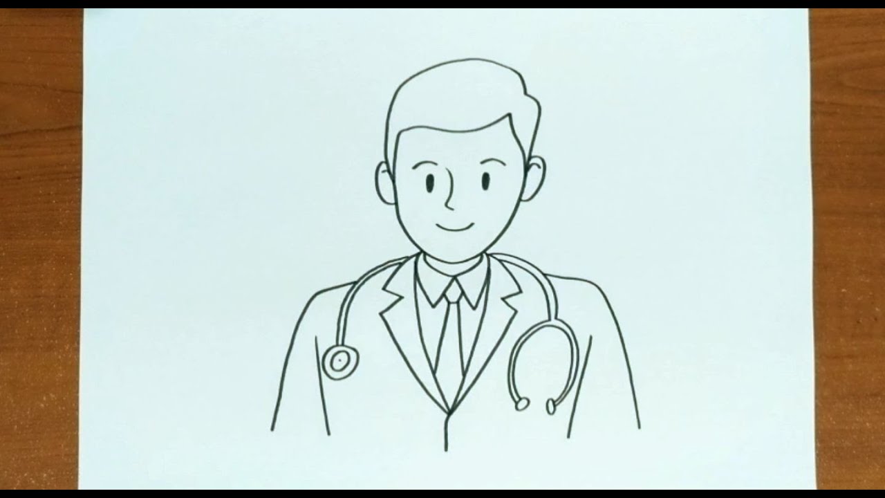 How To Draw MALE DOCTOR Step by Step