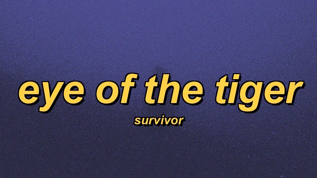 Survivor - Eye of the Tiger (slowed + reverb + lyrics)