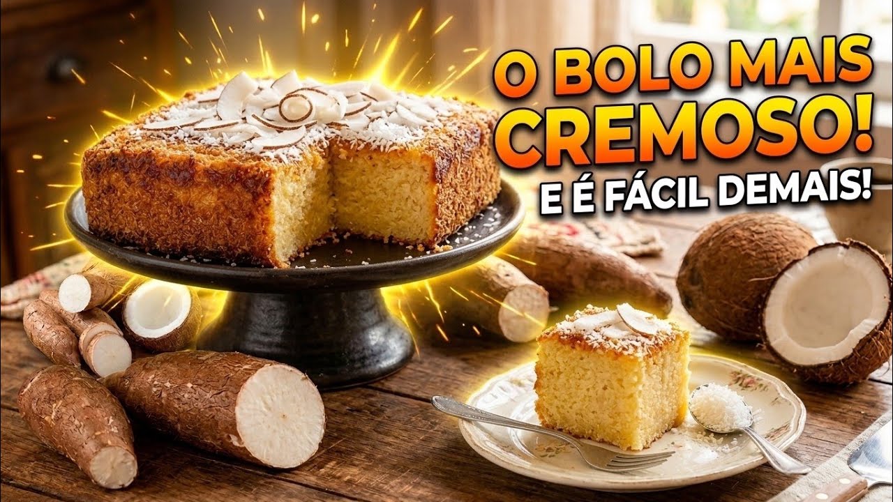 bolo de mandioca simples receita de vó uma delicia veja