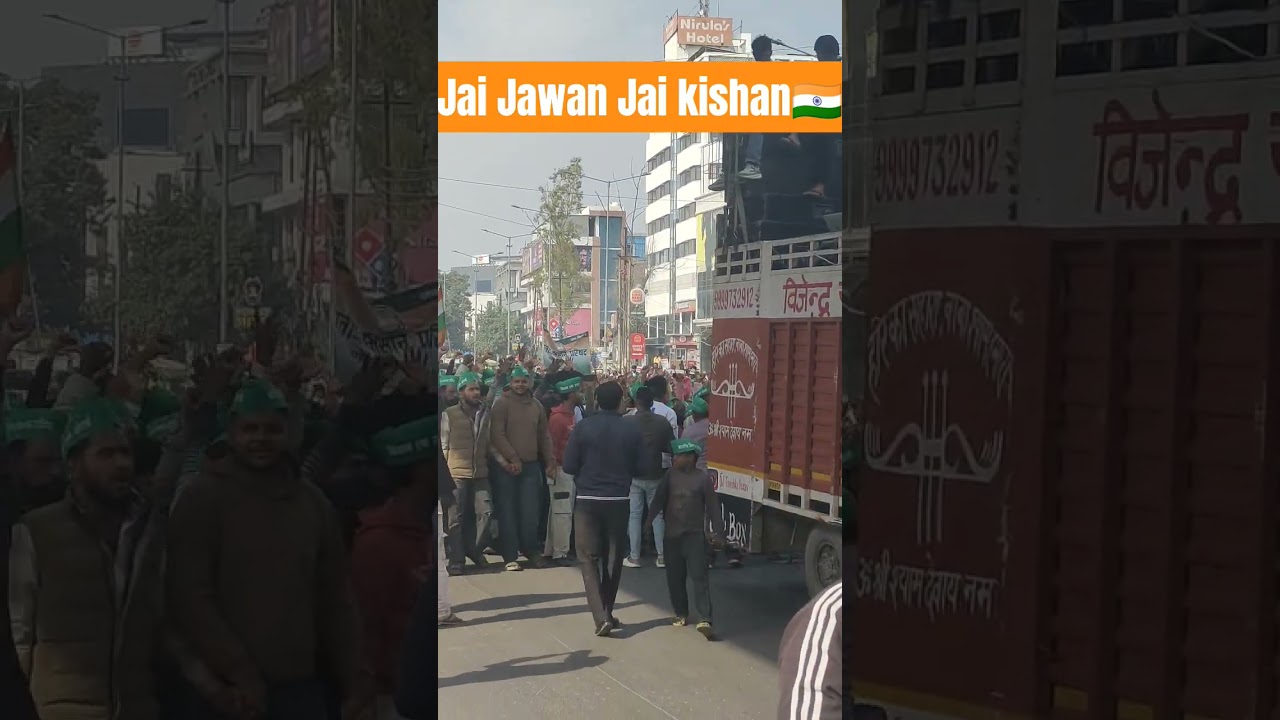 Noida Farmer protest against Noida authority. Jai Jawan-Jai Kishan🙏🏻 Jai Hind-Jai Bharat🇮🇳 #minivlog