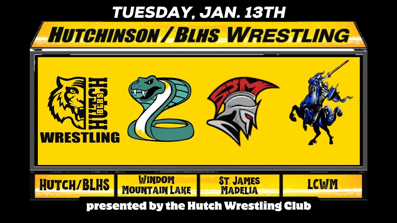 01/13/2026 Wrestling:  HUTCH/BLHS Quad vs LCWM, St. James, Windom