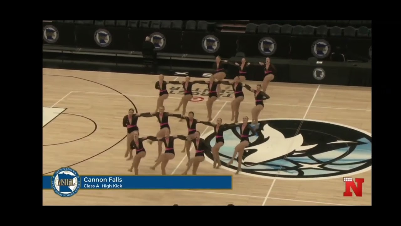 Cannon Falls Bomber Dance Team State Kick 2025 