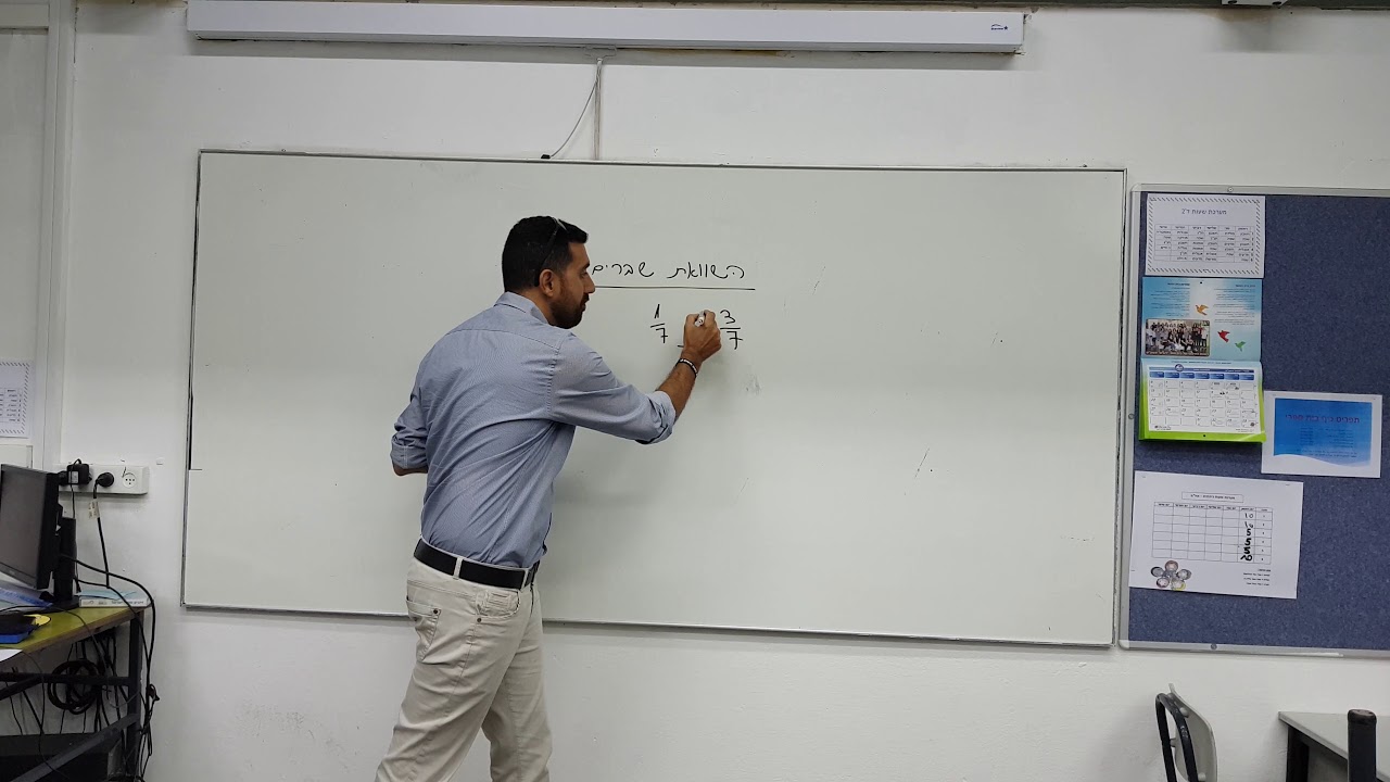 השוואת שברים - השוואת מונים