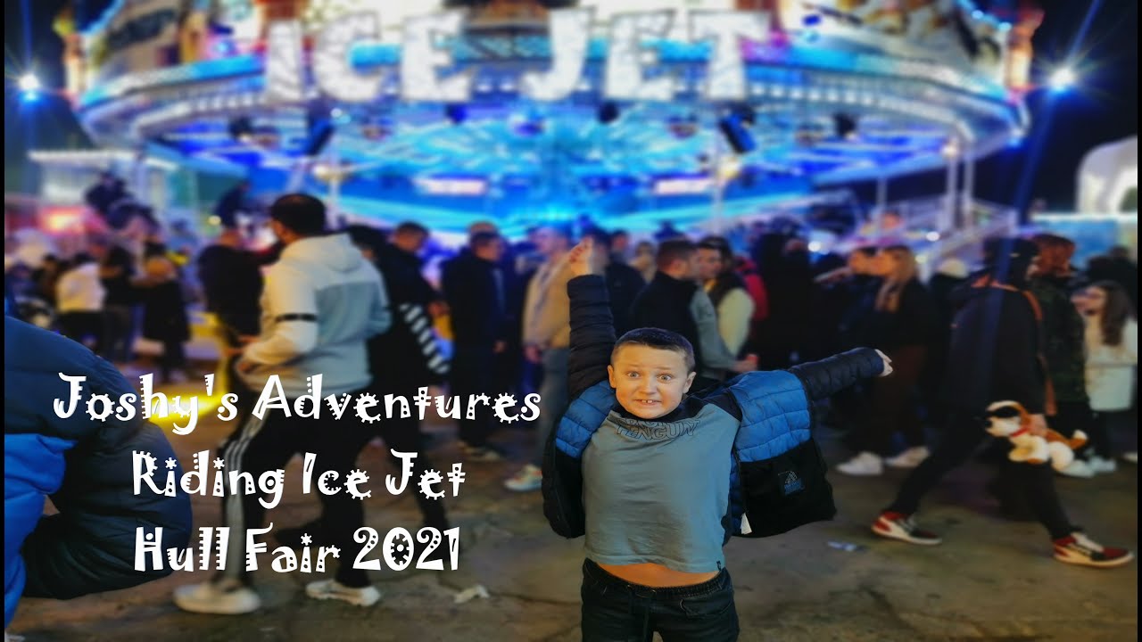Joshy's Adventures riding Ice Jet at Hull Fair 2021