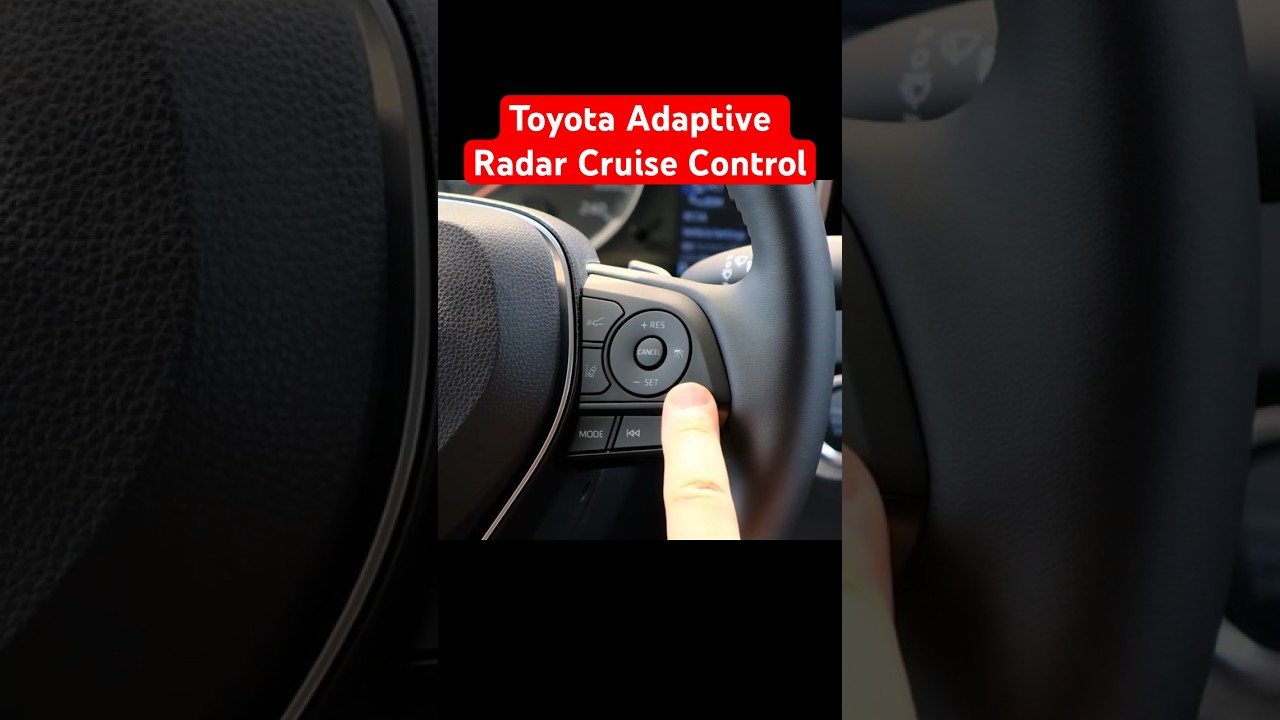 How-to use adaptive radar cruise control on your Toyota  #toyotacanada #steeringwheel  #toyota