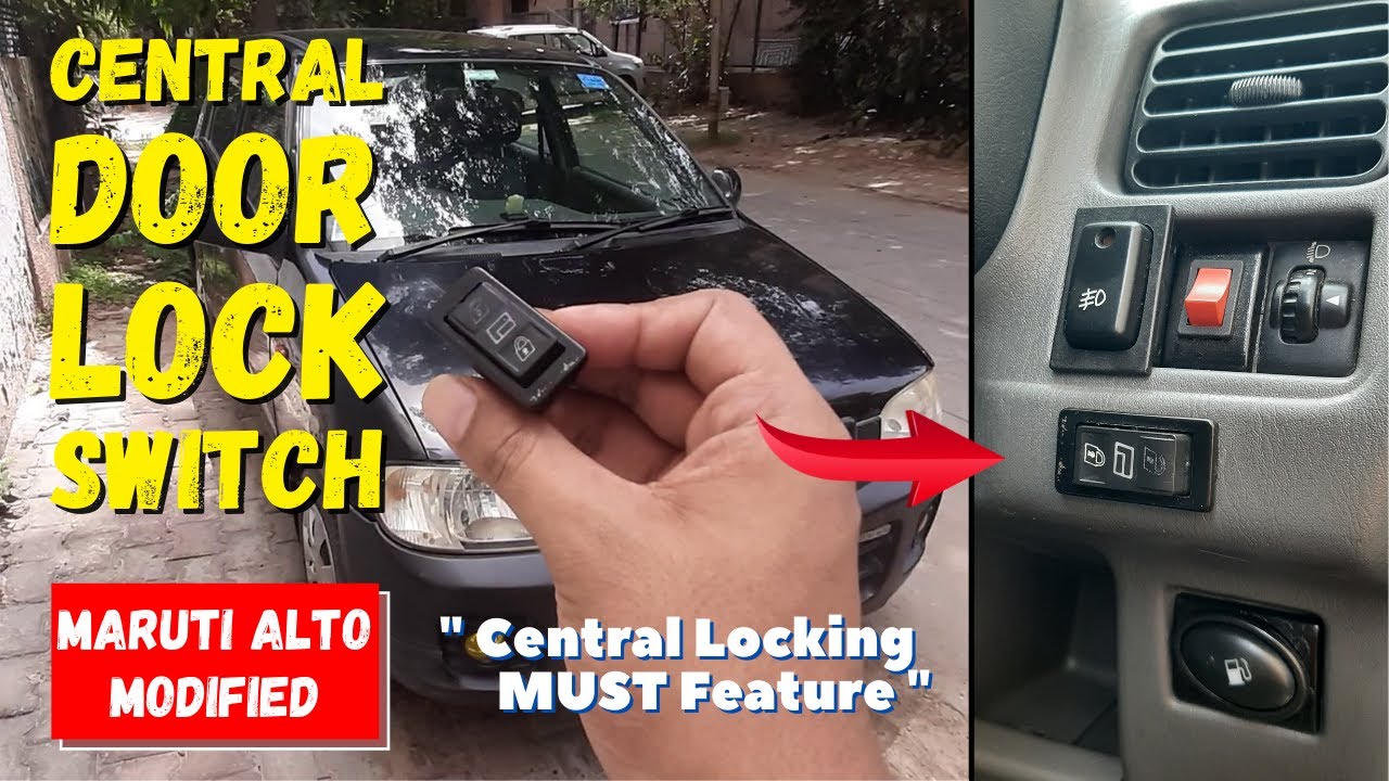 Maruti Alto Door Lock Switch (DIY Install) | Central Locking Control | Top Feature - Autophile MOD#6