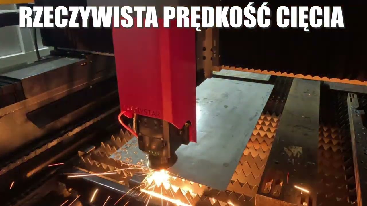 Laser światłowodowy / fiber 12kW. Cięcie 1 mm stal nierdzewna.