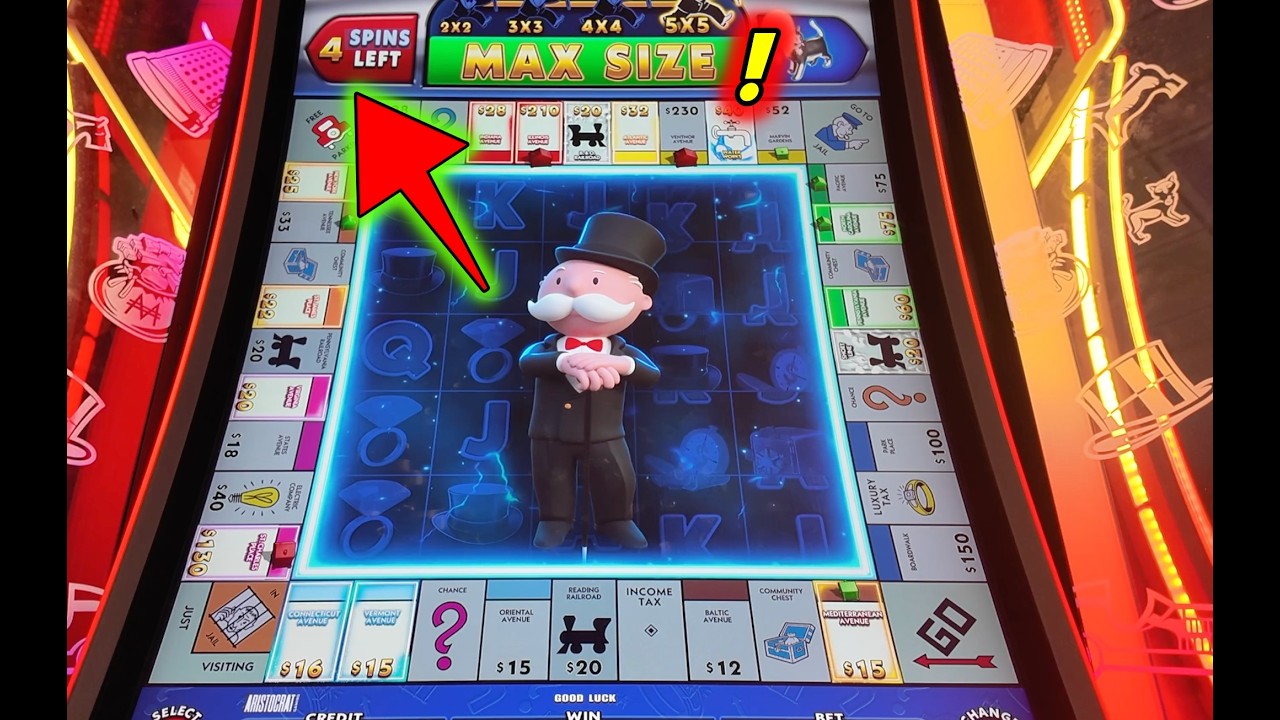 🚨🚨 AMAZING HIGH LIMIT SESSION ON MONOPOLY BIG BOARD BUCKS! @DelawareParkCasino #slot #bigwin