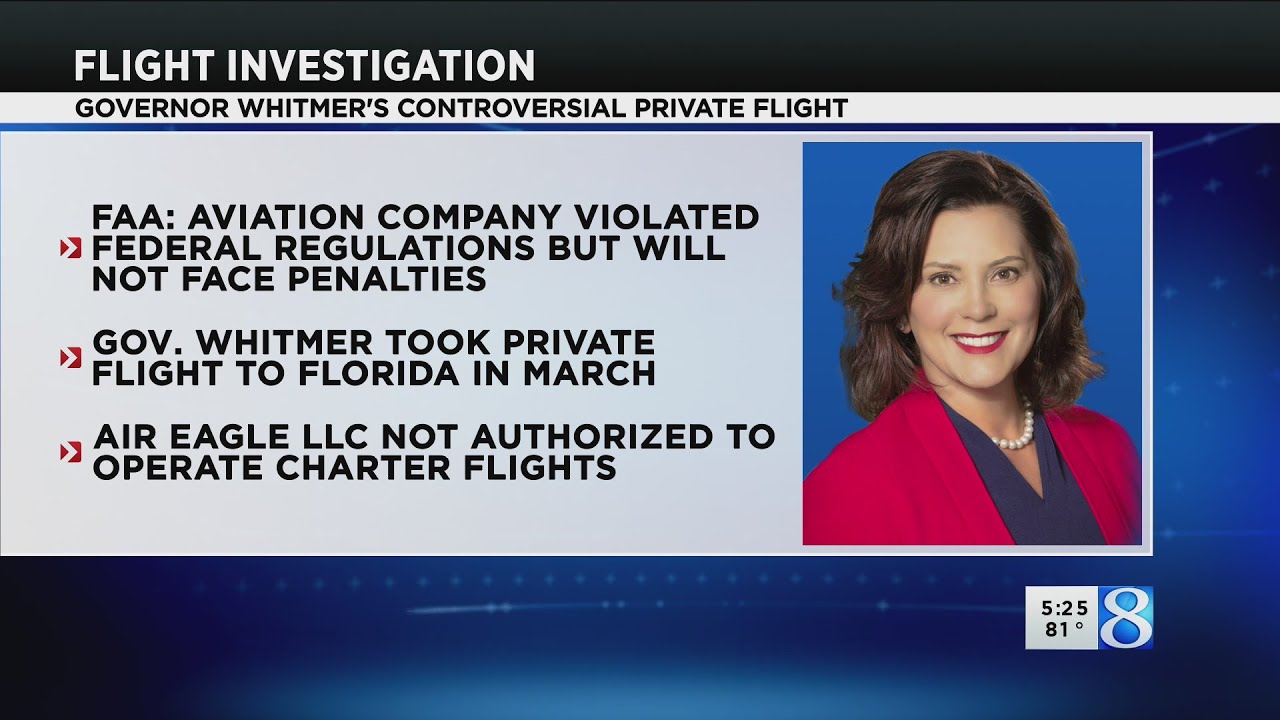 FAA investigates Whitmer's controversial flight