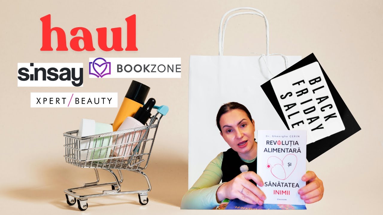 weekend vlog | haul SINSAY| cărți de pe BOOKZONE