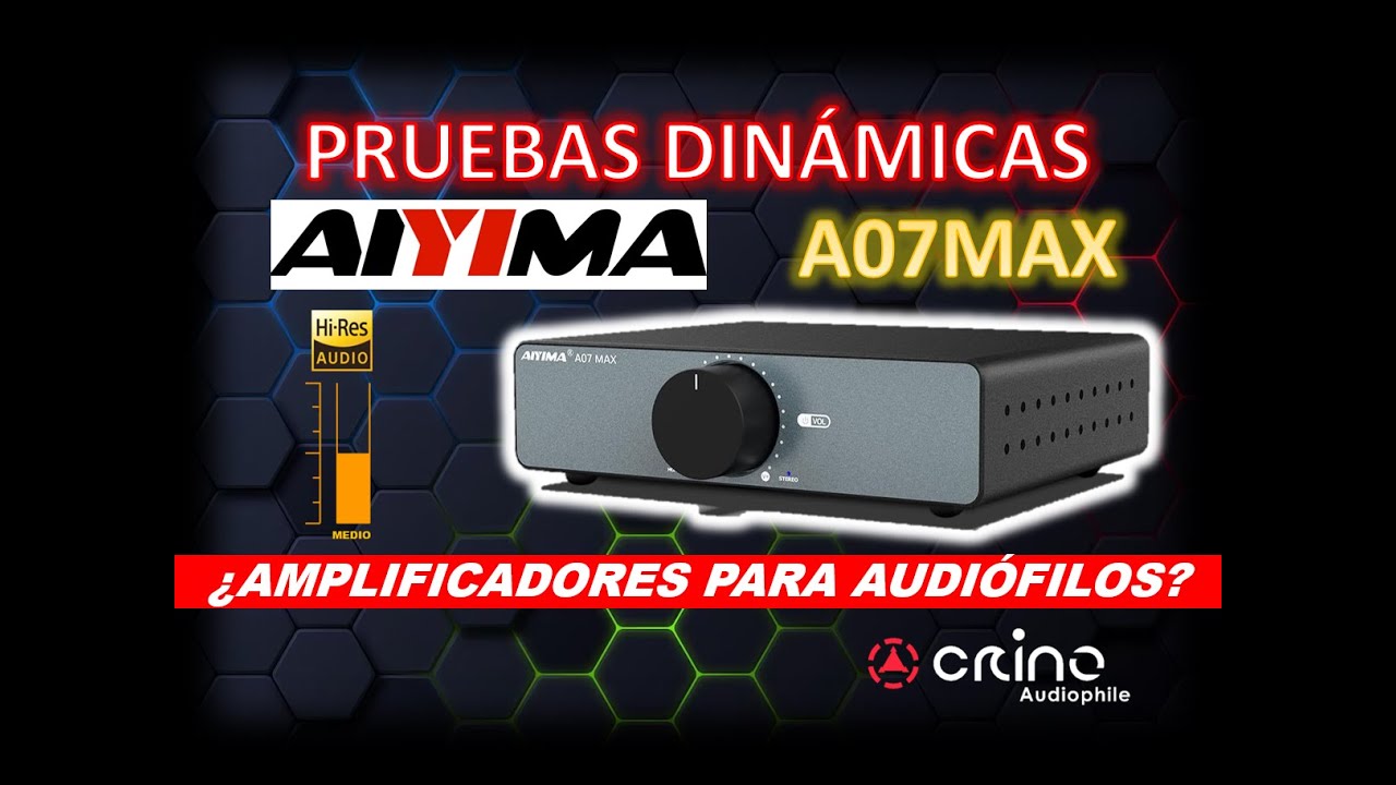 🔍🤷‍ Aiyima A07Max | ¿Amplificadores para audiófilos? | Pruebas dinámicas #viral #techno #aiyima