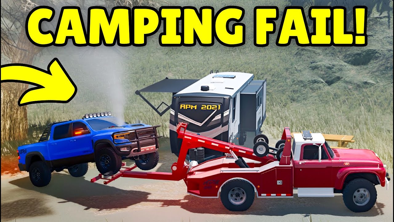 I Went Camping With My NEW Truck (GONE WRONG) in APM | Roblox American Plains Mudding