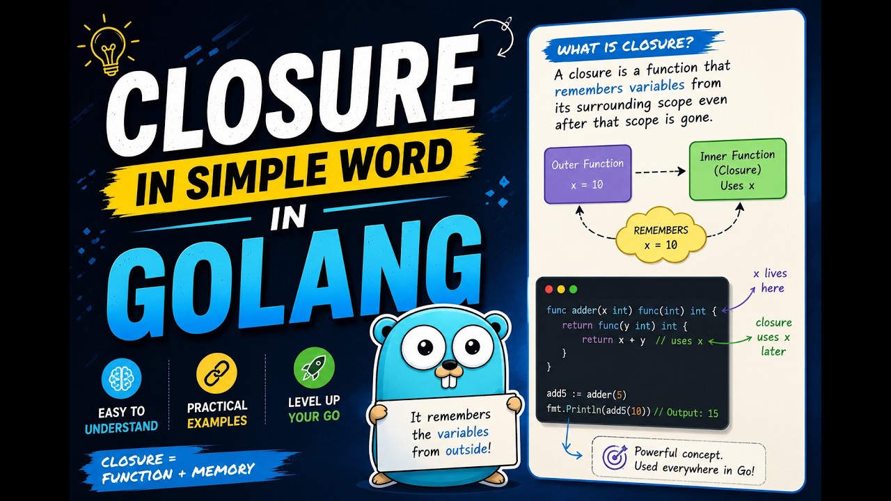 Closure is very simple brother.