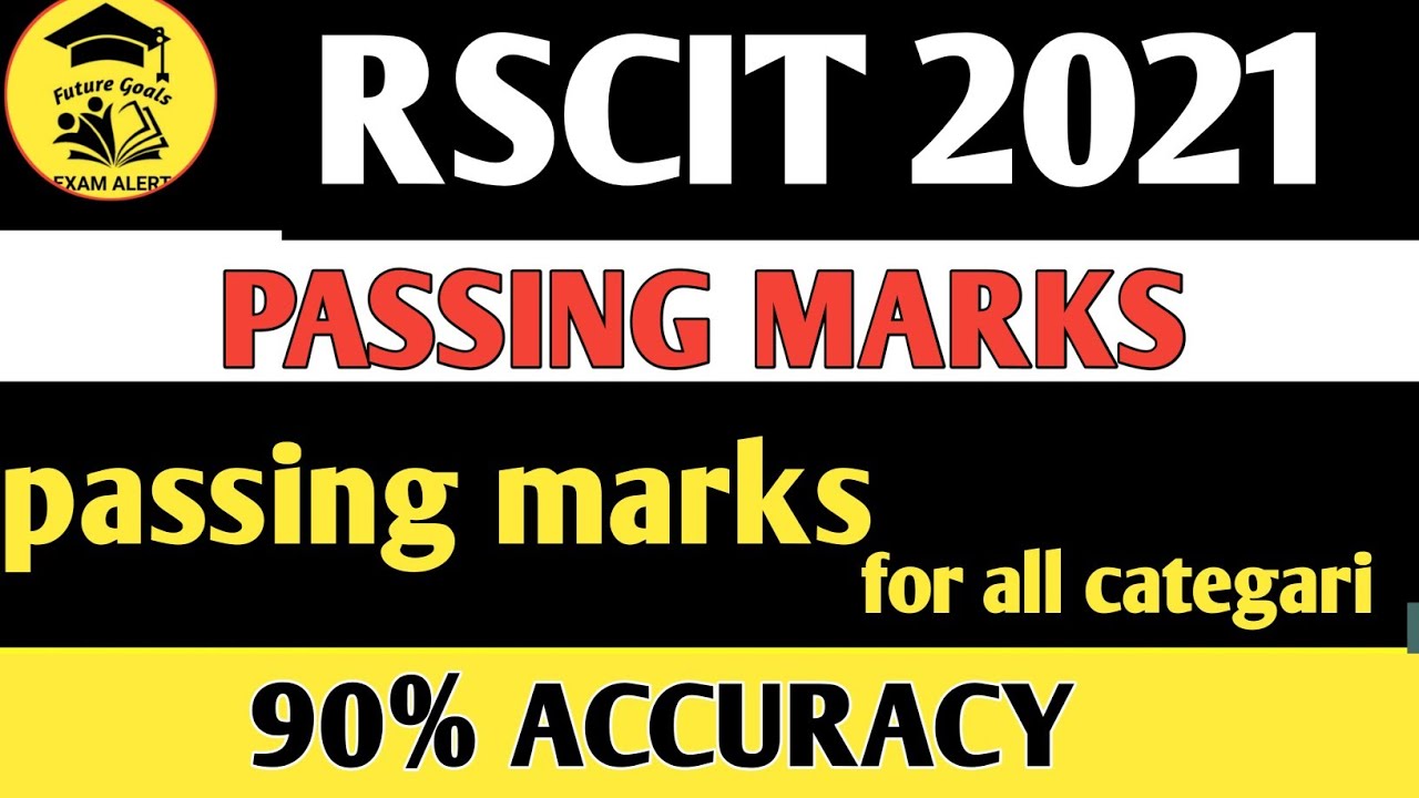 RSCIT Passing Marks 2021//RSCIT ANSWER KEY// RSCIT CUT OFF//PASSING MARKS RSCIT//EXAM ALERT
