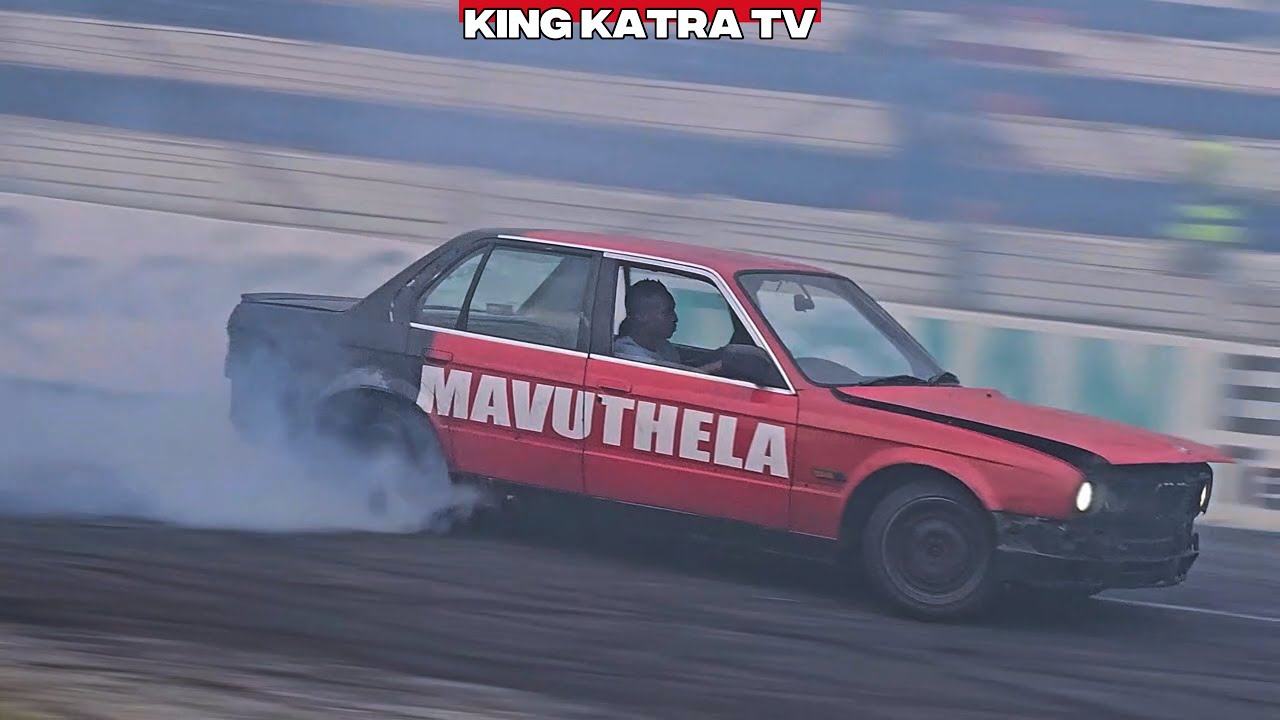 Katra Spinning Powerful V8 at Mahem Raceway