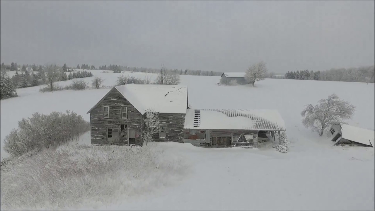 Drone Flight over New Brunswick Winter