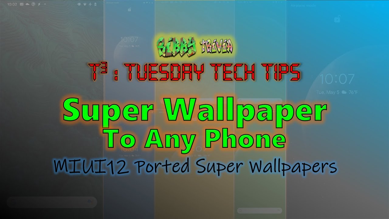 MIUI 12 Super Wallpaper On Any Phone