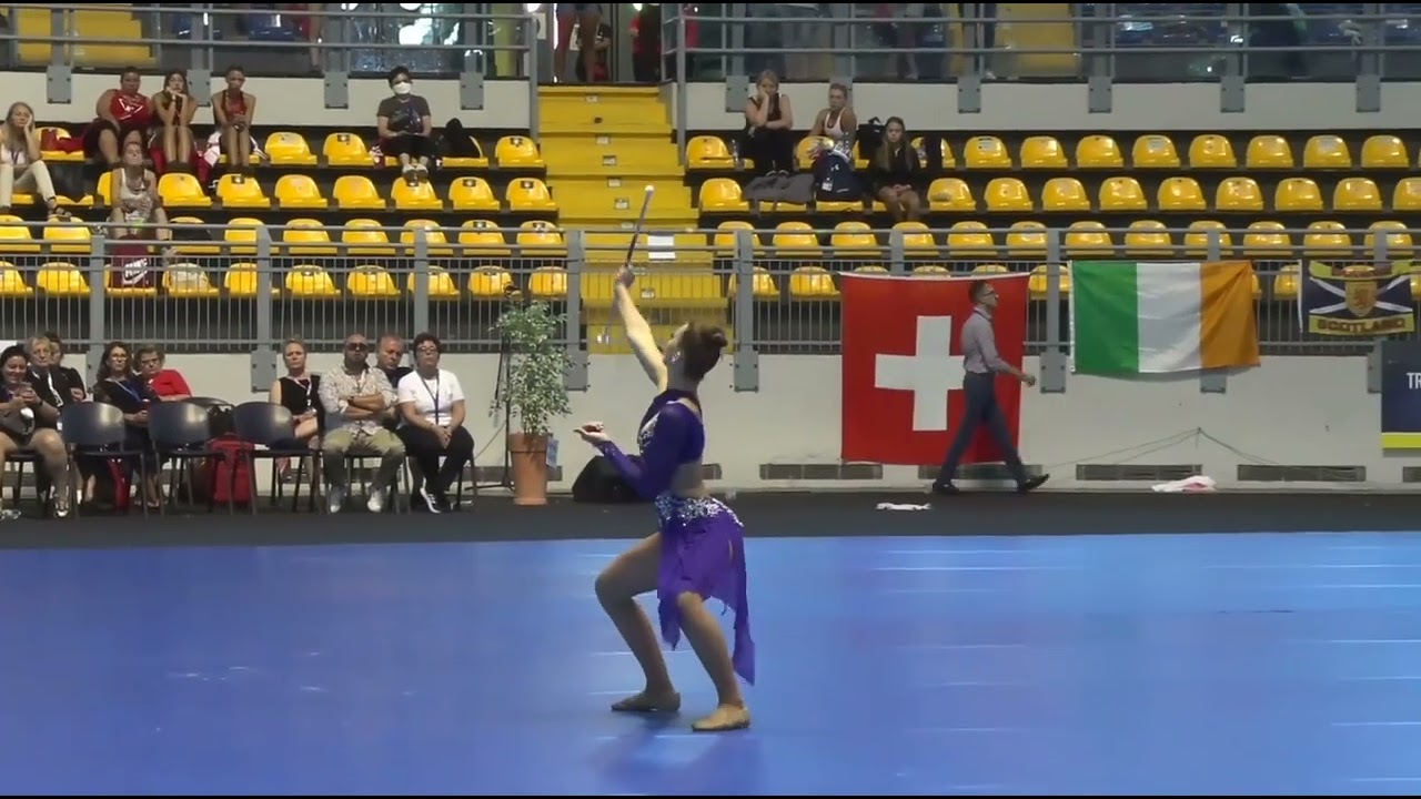 Alexya Denoyelle (FRA) Youth women Semifinal World Baton Twirling Champion Turin 2022