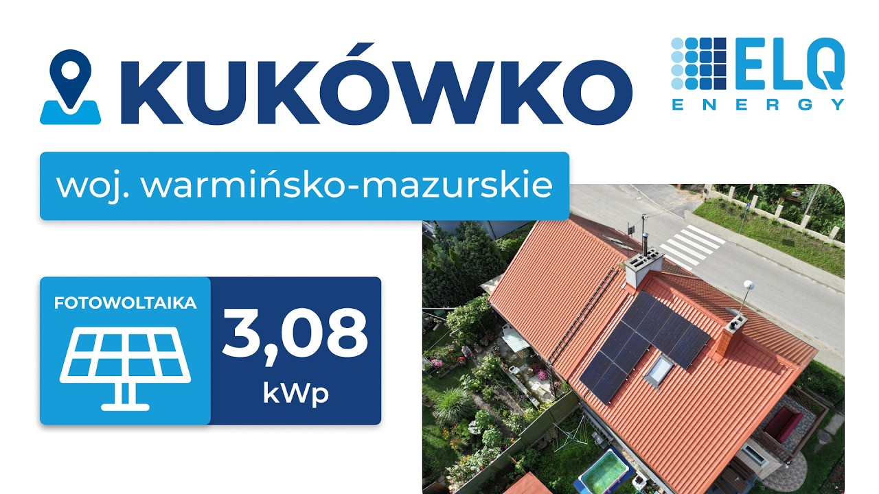 Fotowoltaika Kuk&oacute;wko | 3,08 kWp | 8 paneli | Polenergia Fotowoltaika