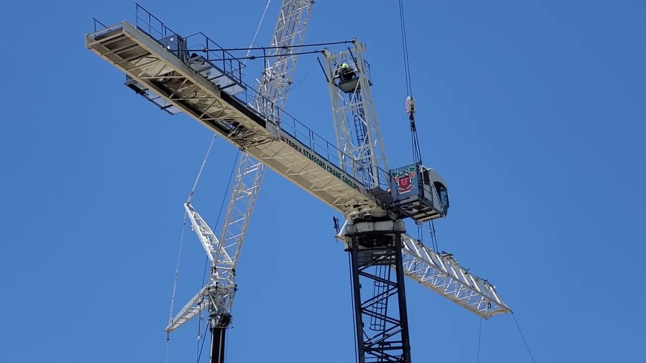 (PART 2 of 2) Downtown Long Beach Tower Crane June 28, 2024....enjoy.
