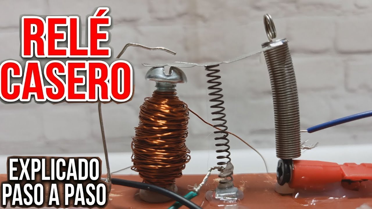 Cómo hacer un RELÉ CASERO paso a paso (Explicado Fácil) ⚡🧲