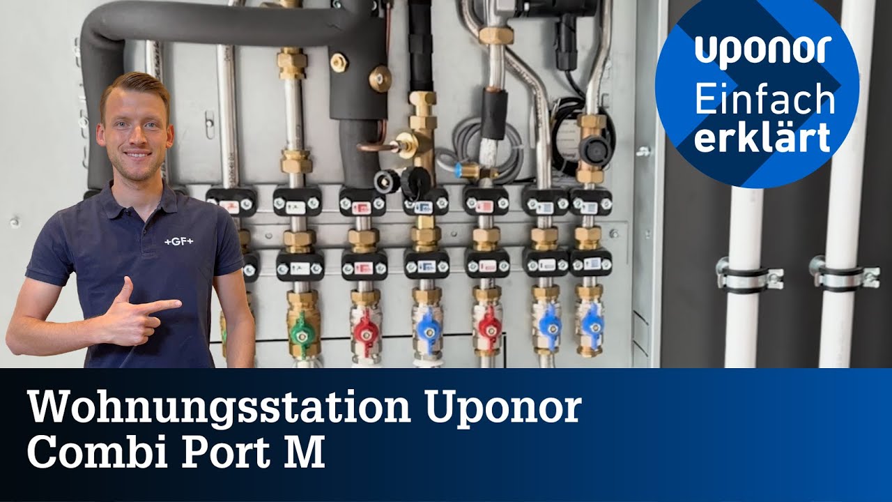 Uponor - Einfach erklärt: Wie ist der Aufbau und die Funktionsweise der Wohnungsstation Combi Port M