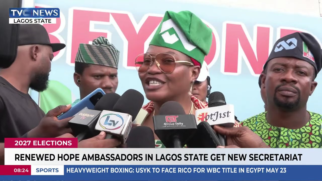 Renewed Hope Ambassadors In Lagos State Get New Secretariat