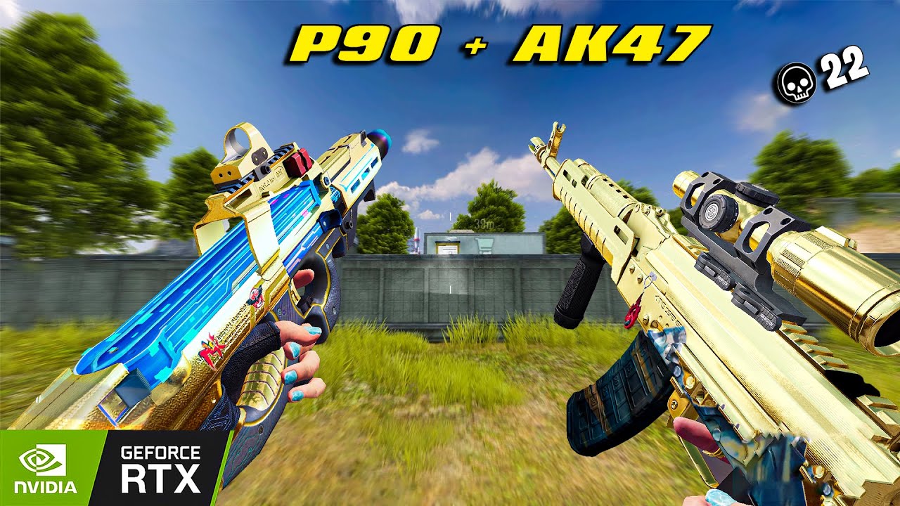 P90 + AK47 22 kill random squad Blood strike max graphic rtx 2060