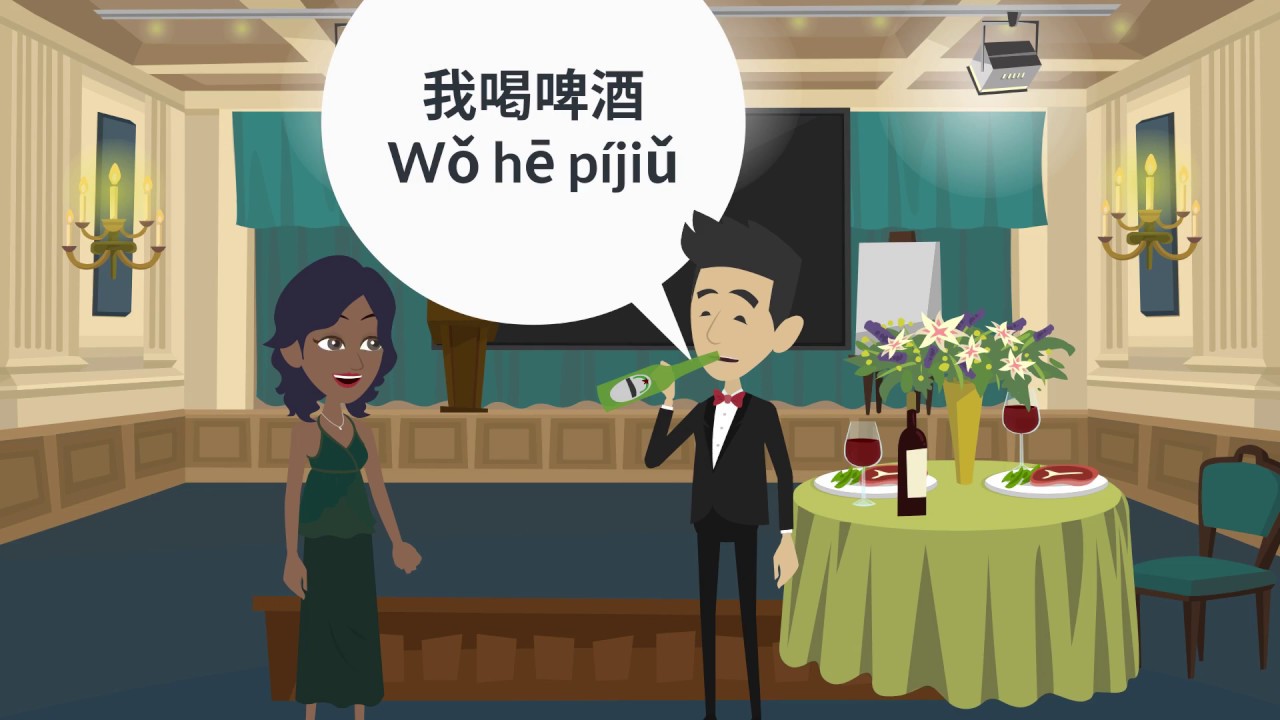 Chinese Conversation for Beginners: 吃eat, 喝drink |Learn Chinese Online 在线学习中文 | L23 我吃米饭 I eat rice
