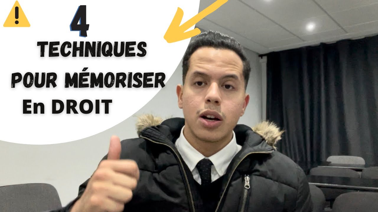 📝4 Techniques pour mieux MÉMORISER lors de tes études en Droit en français.