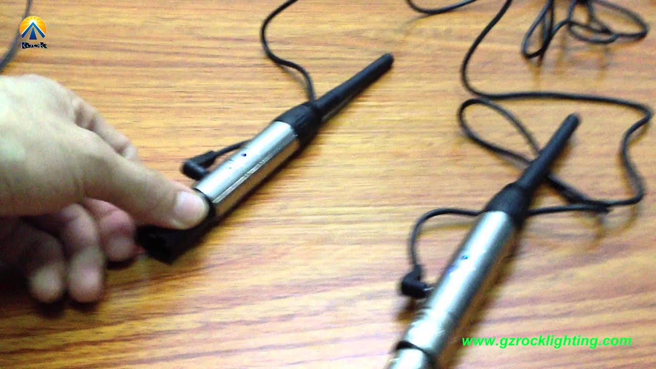 How to operate the wireless DMX transmitter & receiver